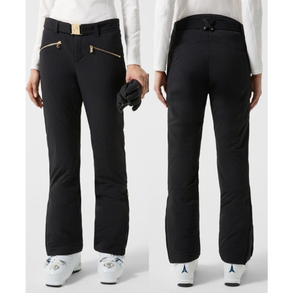 NWT BOGNER Sport Fraenzi Mid Rise Ski Trousers Pants Black Women's Size US 8